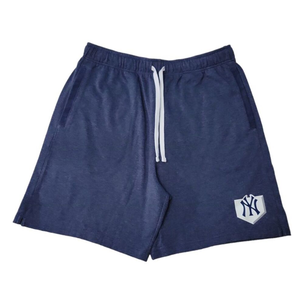 Genuine Merchandise Men's MLB Fleece Lined Drawstring Shorts - NY Yankees